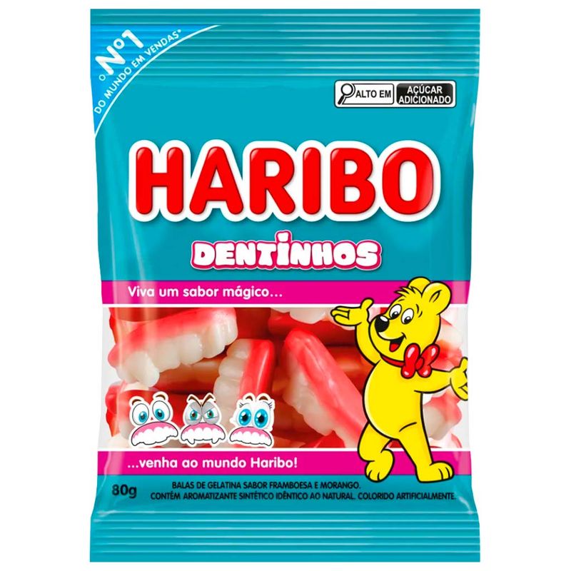 Bala de Gelatina Dentinhos 80g - Haribo