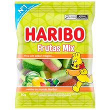 Bala de Gelatina Frutas Mix 80g - Haribo