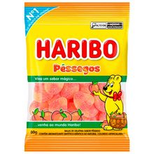 Bala de Gelatina Pêssegos 80g - Haribo