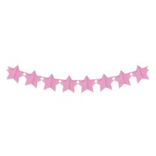 Faixa Decorativa Estrela 3D Rosa Claro 3,60m - 1 Un