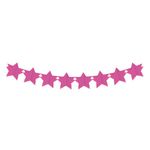 Faixa Decorativa Estrela 3D Pink 3,60m - 1 Un