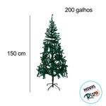 Árvore de Natal Modelo Hortelã - 200 galhos - 150cm - Ref. RZO429 - 1 unidade - Magazine 25