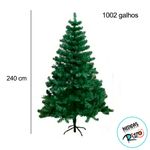 Árvore de Natal Modelo Sálvia - 1002 galhos - 240cm - Ref. RZO359 - 1 unidade - Magazine 25