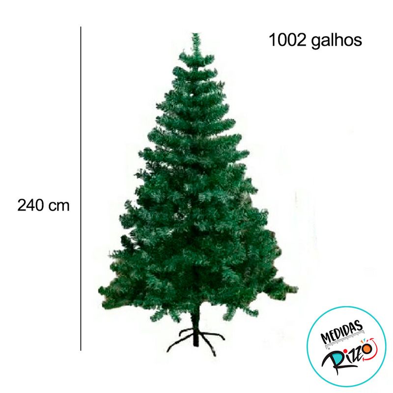 Árvore de Natal Modelo Sálvia - 1002 galhos - 240cm - Ref. RZO359 - 1 unidade - Magazine 25