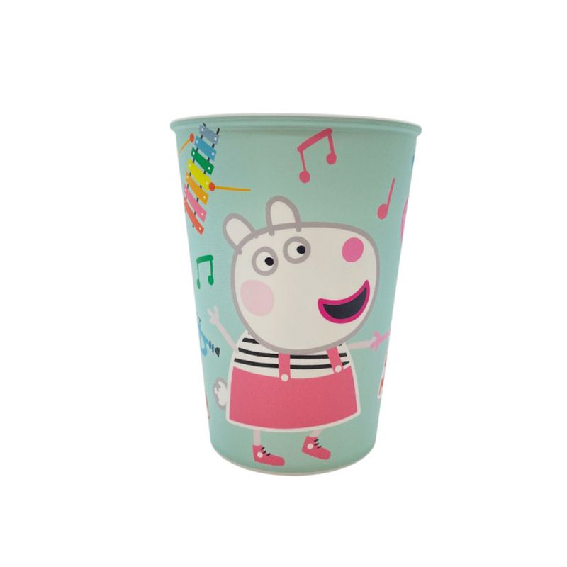 Copo Plástico Peppa Pig Música - 320ml - 1 unidade - Plasútil - Rizzo