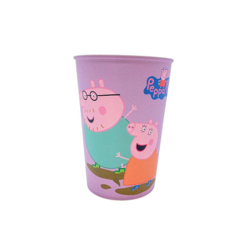 Copo Plástico Peppa Pig Splash - Lilás - 320ml - 1 unidade - Plasútil - Rizzo