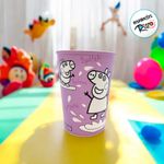 Copo Plástico Peppa Pig Splash - Lilás - 320ml - 1 unidade - Plasútil - Rizzo