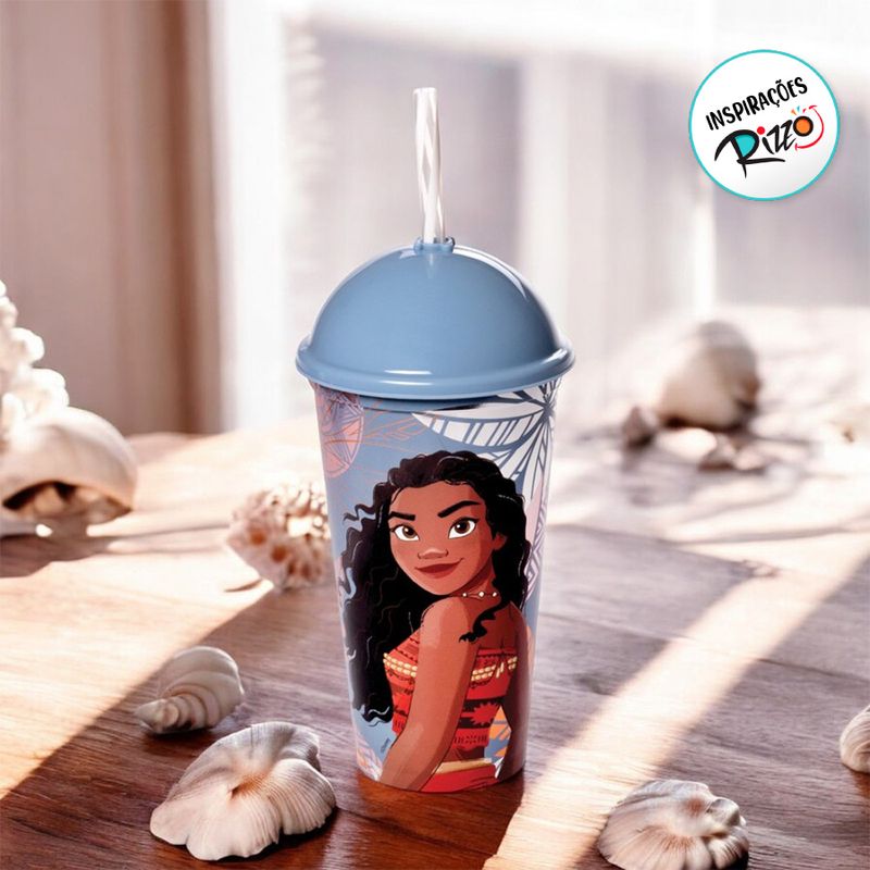 Copo Shake Moana - 500ml - 1 unidade - Plasútil - Rizzo