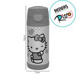 Garrafa Térmica com Canudo Hello Kitty - 350ml - 1 unidade - Zona Criativa - Magazine 25