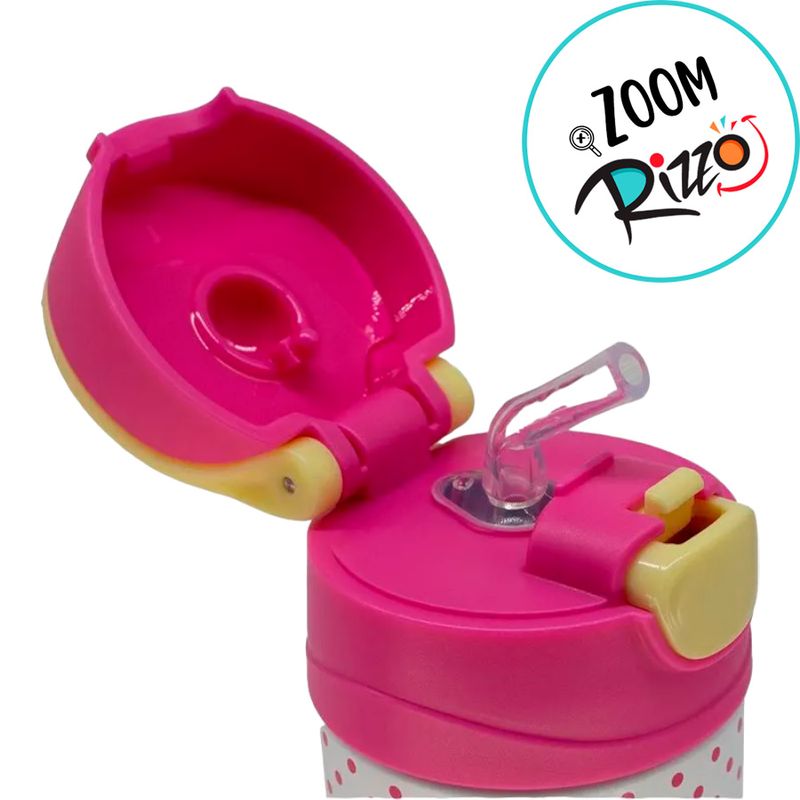 Garrafa Térmica com Canudo Hello Kitty - 350ml - 1 unidade - Zona Criativa - Magazine 25