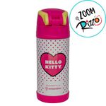 Garrafa Térmica com Canudo Hello Kitty - 350ml - 1 unidade - Zona Criativa - Magazine 25