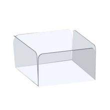 Forminha para Doces 4 Pétalas Quadrada (3,5x3,5x2,5cm) Transparente - 50 unidades - ASSK - Magazine 25