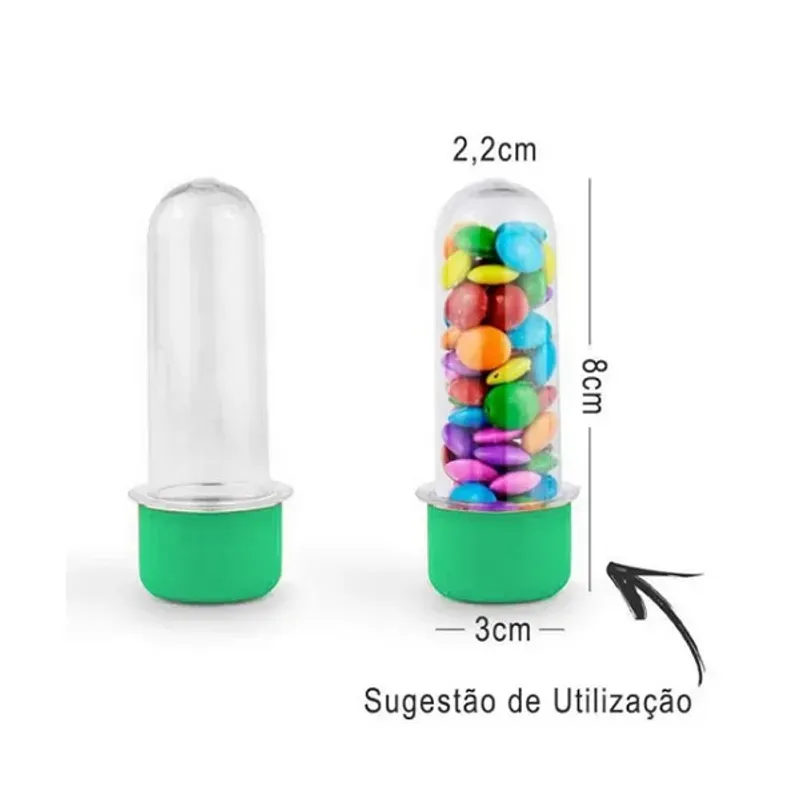 Mini Tubete Lembrancinha 8cm 10 unidades - Tiffany - Rizzo Embalagens e Festas