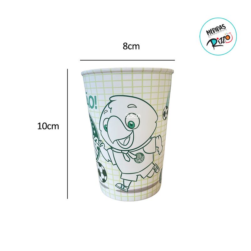 Copo de Plástico para Colorir Palmeiras - 320ml - 1 unidade - Plasútil - Magazine 25