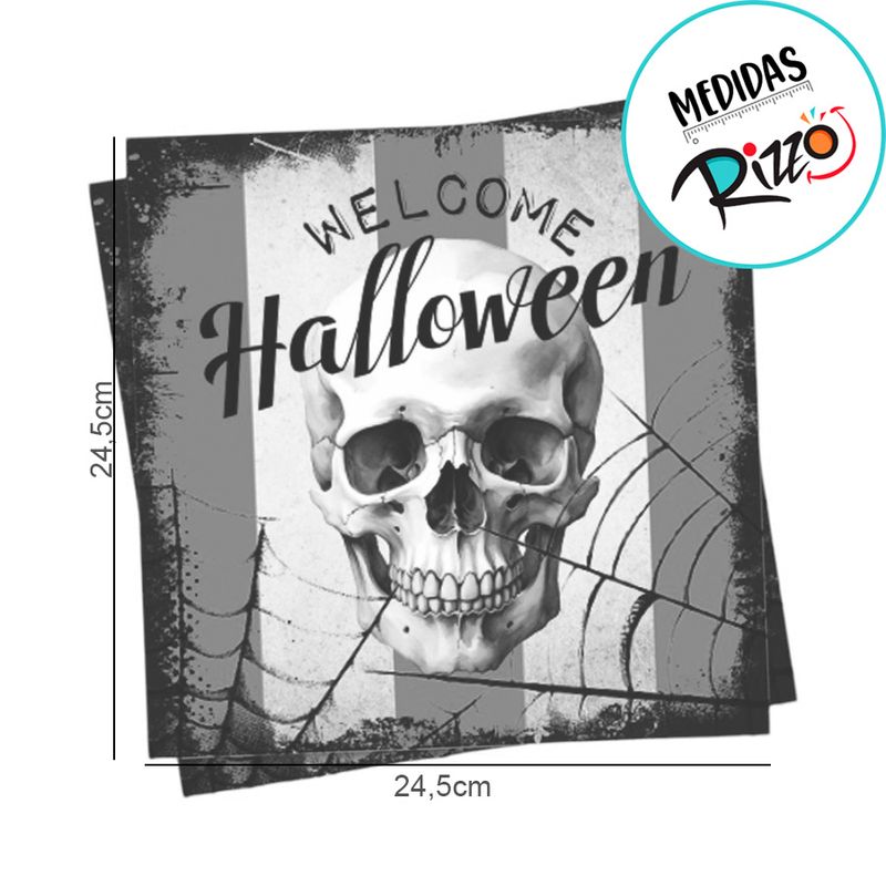 Guardanapo Halloween Welcome - 24,5cm - 20  uns - Cromus - Magazine 25