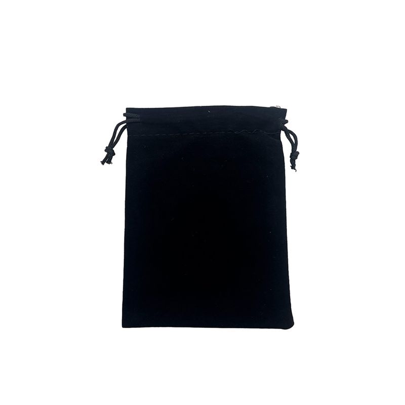 Saquinho de Veludo Premium - Preto - 8x10cm  - 10 unidades - Magazine 25
