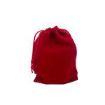 Saquinho de Veludo Premium - Vermelho - 10x15cm - 10 unidades - Magazine 25