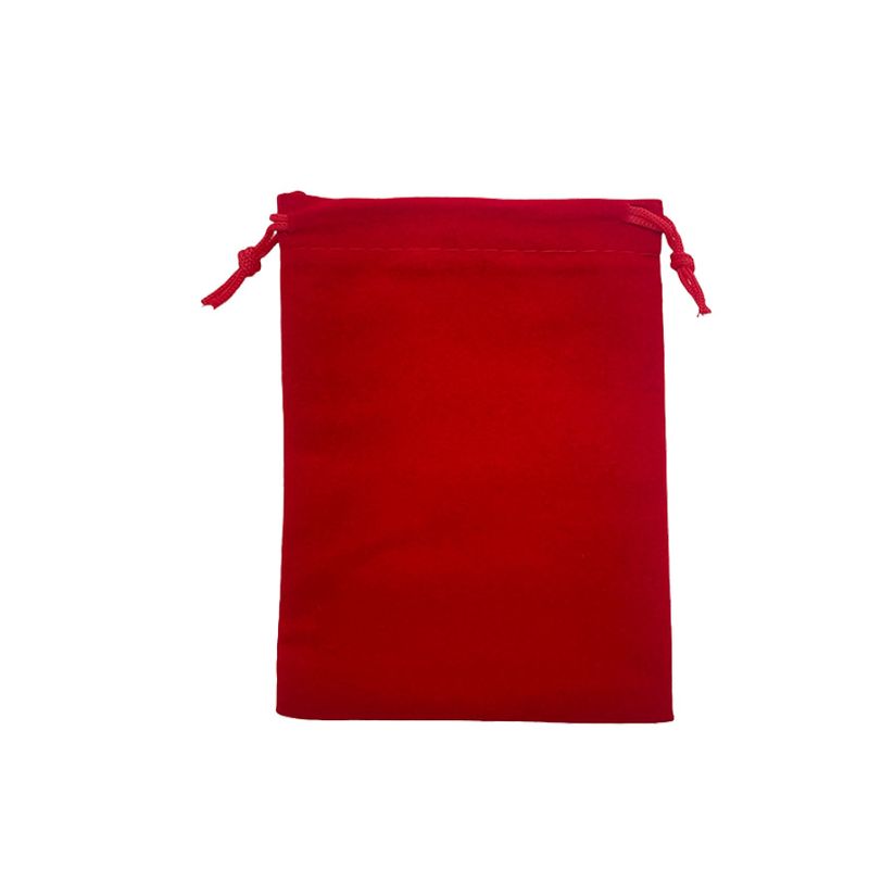 Saquinho de Veludo Premium - Vermelho - 10x15cm - 10 unidades - Rizzo