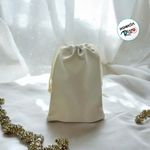 Saquinho de Veludo Premium - Bege - 12x17cm - 10 unidades - Magazine 25