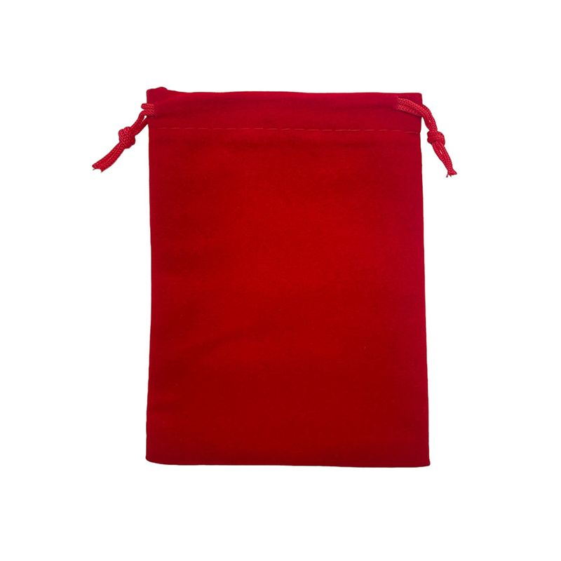 Saquinho de Veludo Premium - Vermelho - 12x17cm - 10 unidades - Magazine 25