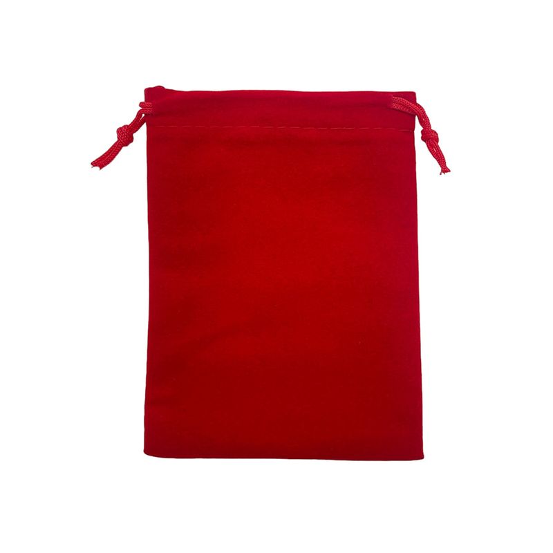 Saquinho de Veludo Premium - Vermelho - 12x17cm - 10 unidades - Rizzo