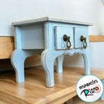 Mini Gaveteiro de Mesa 2 Gavetas Azul Bebê Rústico - MDF - 1 unidade - Rizzo