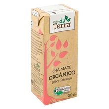 Chá Mate Orgânico Pêssego 200ml - Poder Da Terra