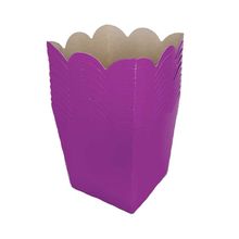 Cachepô Papel Cartão Mini Roxo altura 7cm c/10  - NC Toys