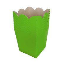 Cachepô Papel Cartão Mini Verde Limão altura 7cm c/10  - NC Toys