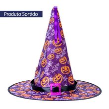 Halloween Chapéu de Bruxa LED Sortido - Popper