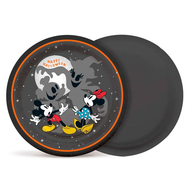 Halloween Noites do Terror Disney Prato 18cm c/8 - Cromus