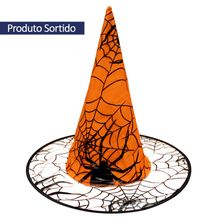 Halloween Chapéu de Bruxa Teia de Aranha Sortido Ref.H012 - Silver Festas