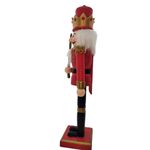 Boneco Soldado Quebra Nozes de Madeira com Espada - 30cm - Vermelho - 1 unidade - Magazine 25