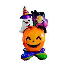 Balão de Festa Metalizado 45" 115cm - Halloween A Três - 1 un - Magazine 25