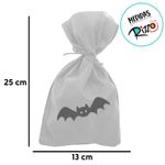 Saco para Surpresas de Halloween - Morcego - 13x25cm - 10  uns - Magazine 25