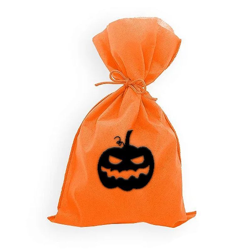 Saco para Surpresas de Halloween - Abóbora - 13x25cm - 10  uns - Magazine 25