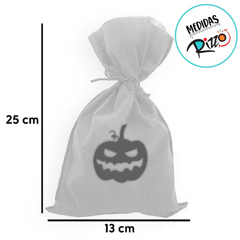 Saco para Surpresas de Halloween - Abóbora - 13x25cm - 10  uns - Magazine 25