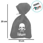 Saco para Surpresas de Halloween Personalizável - Caveira - 13x25cm - 10  uns - Magazine 25