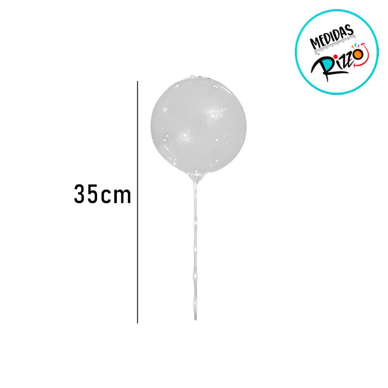 Balão Bubble LED Branco 35cm - 1 unidade - Cromus - magazine 25