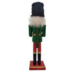 Boneco Soldado Quebra Nozes de Madeira com Tambor - 30cm - Verde e Vermelho - 1 unidade - Magazine 25