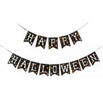 Faixa Happy + Halloween Branco e Preto 2,00 Metros - 1 Un