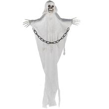 Caveira de Corrente Halloween Com Luz 95cm - 1 Un