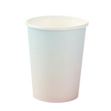 Copo de Papel 270ml Degrade Azul/Rosa - Silver Plastic - 10 un