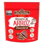 Biscoito de Arroz com Chocolate Zero Açúcar 50g - Dacolônia