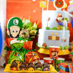 Kit Festa Super Mario Decoração de Aniversário com 62 Peças