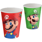 Copo Descartável Super Mario 200ml  com 08 Unidades