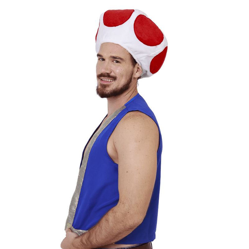 Fantasia  Cogumelo Colete e Touca  Adulto  M