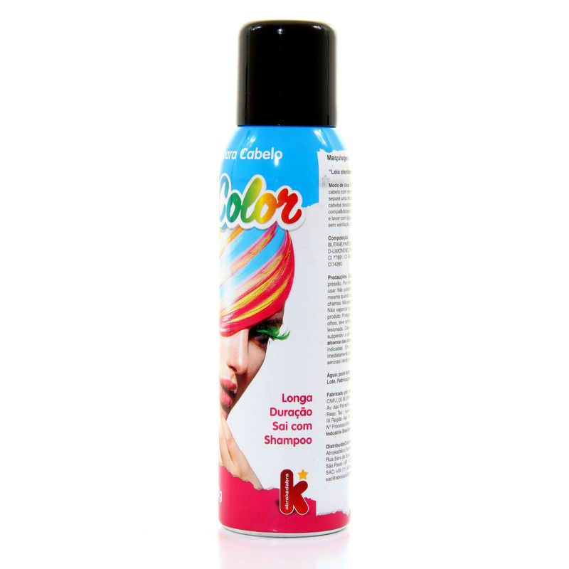 Tinta de Cabelo Spray 150ML - K-color - Preto