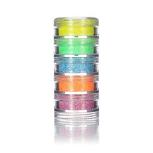 Glitter De Cores Em Pó Iridescente Kit Com 5 Cores - Unissex