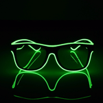 Óculos de Festa com LED Neon Verde Brilhante